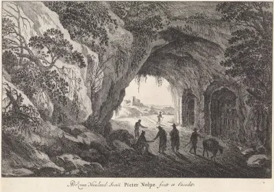 Landschap met een tunnel