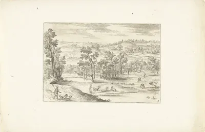 Landschap met een weide