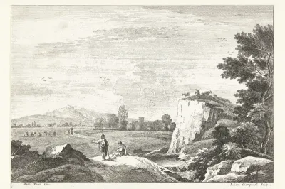 Landschap met enkele figuren