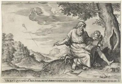 Landschap met evangelist Matteüs