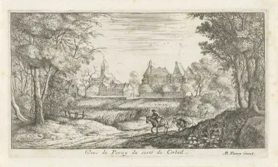 Landschap met ezel