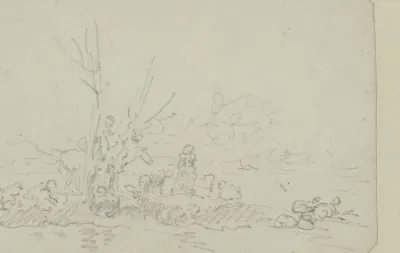 Landschap met figuren
