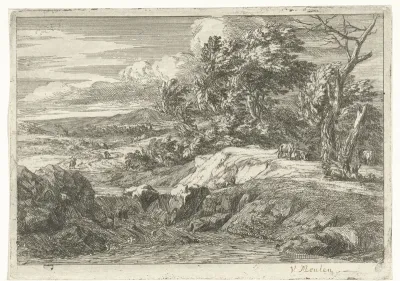 Landschap met figuren