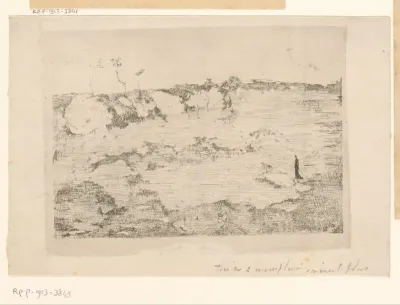 Landschap met figuur