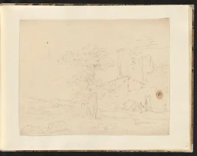 Landschap met gebouw