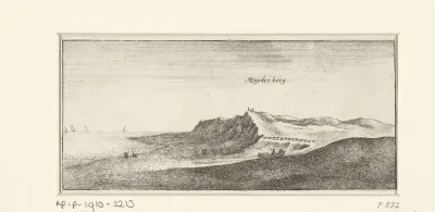Landschap met gezicht op Muiderberg