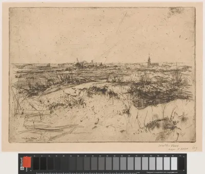 Landschap met gezicht op Veurne