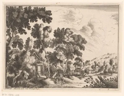 Landschap met gezin