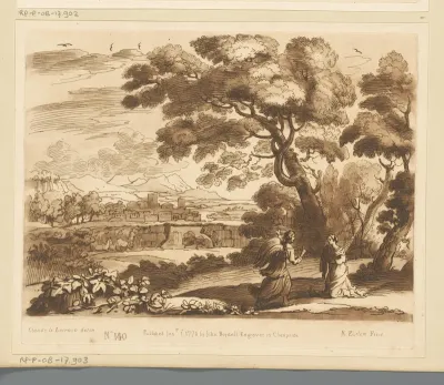 Landschap met Hagar en de engel