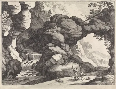 Landschap met Hagar en Ismaël