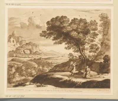 Landschap met Hagar, Ismaël en de engel