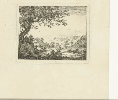 Landschap met herder
