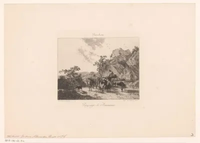 Landschap met herders en een kudde