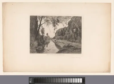 Landschap met het Canal Saint-Martin