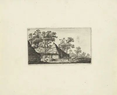 Landschap met hooiberg
