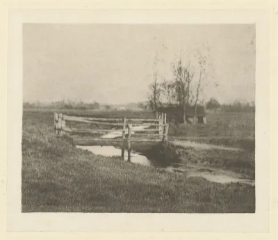 Landschap met houten brug in Norfolk