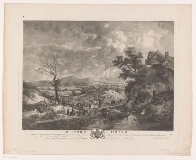 Landschap met houtsprokkelaars