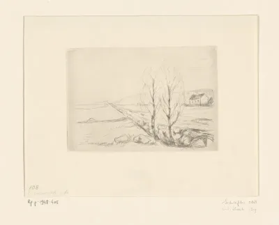 Landschap met huis