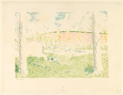 Landschap met huis
