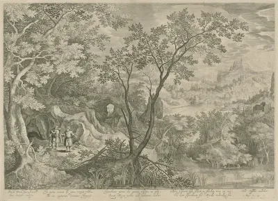 Landschap met Jerobeam en de profeet Achia