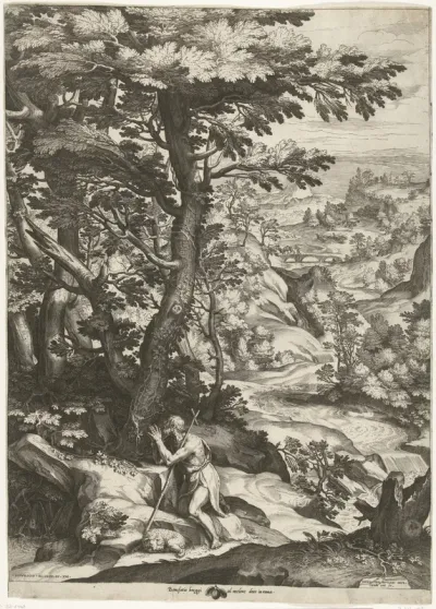 Landschap met Johannes de Doper