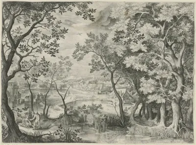 Landschap met Juda en Tamar