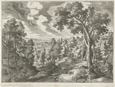 Landschap met Juda en Tamar