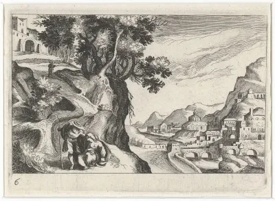 Landschap met Juda en Tamar