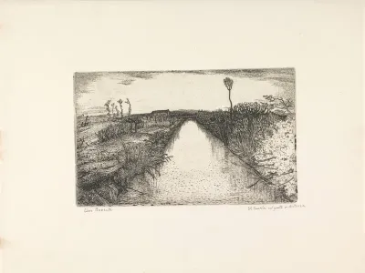 Landschap met kanaal