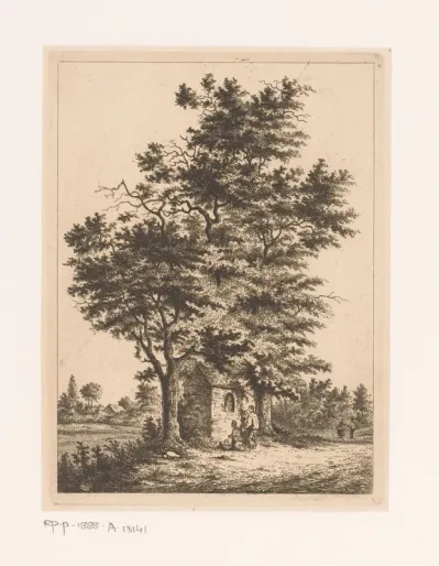 Landschap met kapel bij Beert