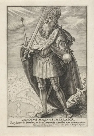 Landschap met Karel de Grote