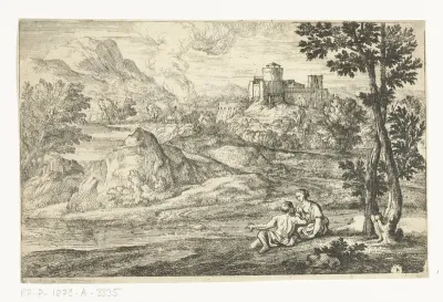Landschap met kasteel