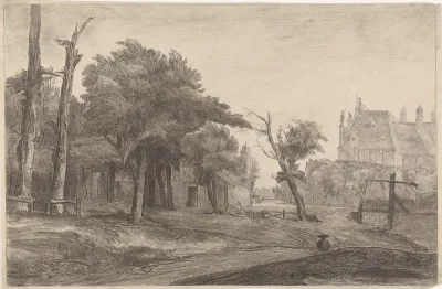 Landschap met kasteel
