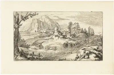 Landschap met kasteel