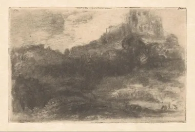 Landschap met kasteel
