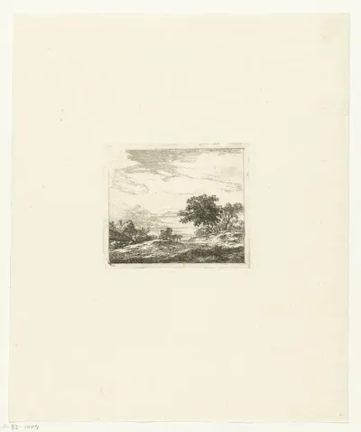 Landschap met koets