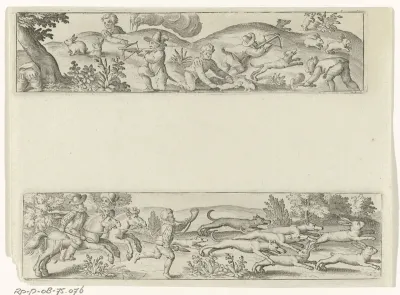 Landschap met konijnenjacht / Landschap met hazenjacht