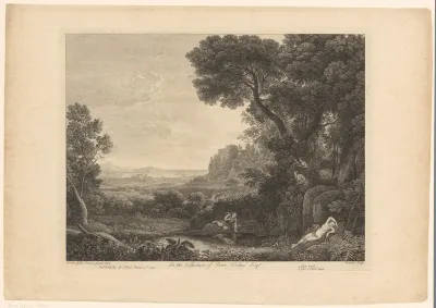 Landschap met kustlijn