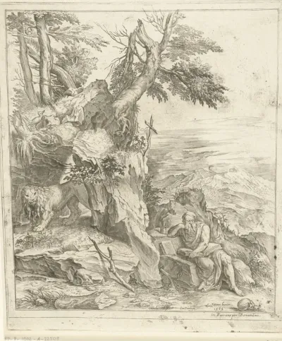 Landschap met lezende Hieronymus