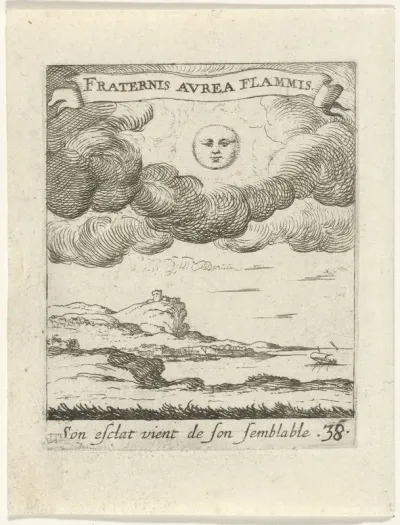 Landschap met maan