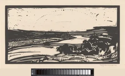 Landschap met meanderende rivier