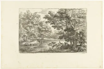 Landschap met meertje
