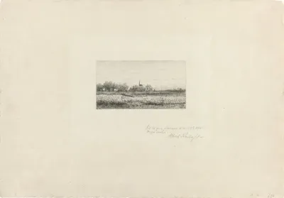 Landschap met meertjes en poelen