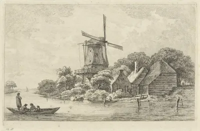 Landschap met molen