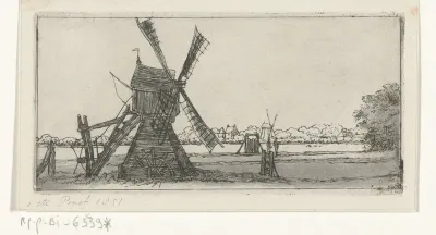 Landschap met molen