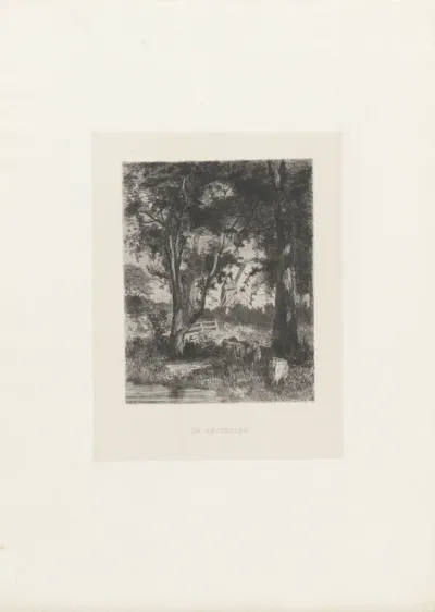Landschap met molen en schapen