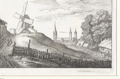 Landschap met molen nabij Keulen