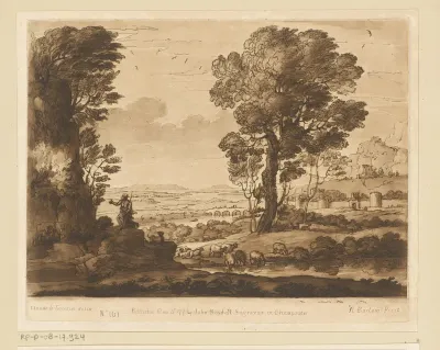 Landschap met Mozes en de brandende braamstruik