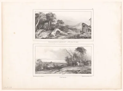 Landschap met Napoleon te paard