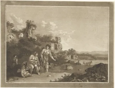 Landschap met nimfen